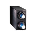 Dispense Rite Dispense-Rite CTC Countertop 2 Cup Dispensing Cabinet - Black CTC-S-2BT